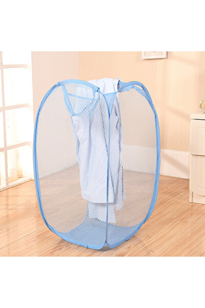 choice2 XXL SKY BLUE Mesh breathable laundry basket, foldable large size 40 *...