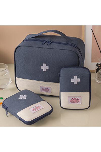 Choice Blue 3PCS Large Capacity Medicine Bag Travel Portable Medical Bag Home...