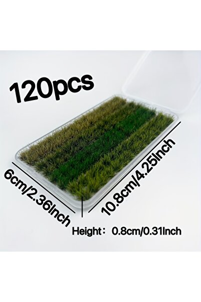 Choice MULTI 4colors/120tufts Model Grass Tufts for Miniature Scenery,Model G...