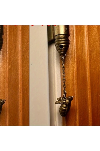 Choice1 Bee 1Pc Festival Decorations Bronze Door Hinges Animal Designs As Wel...