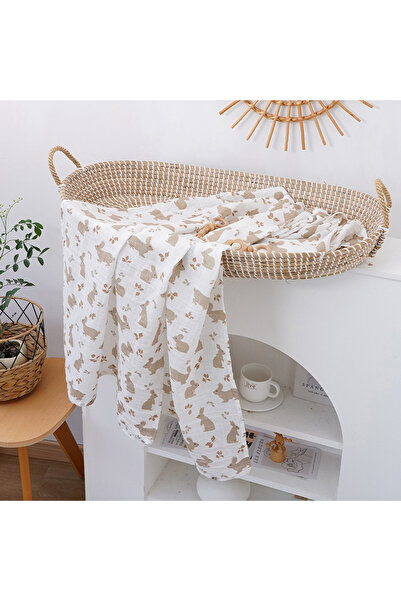 Choice S157 100% Cotton 120*110cm 2 Layers Newborn Baby Bath Towel Wrap Musli...