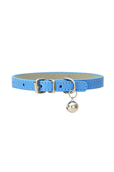 Choice S Blue Adjustable PU Leather Cat Collar - Durable, Stylish Pet Collar ...