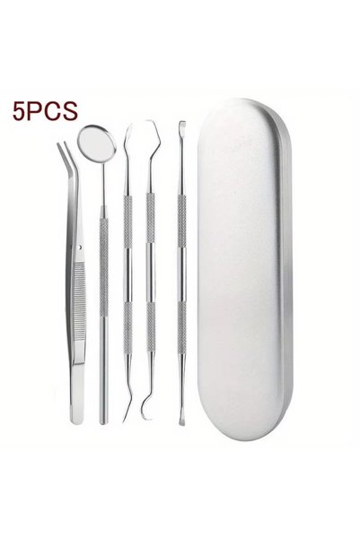 Choice3 5pcs with box Dental Tool Set Dental Mirrors Oral Scope Tweezers 3pcs...