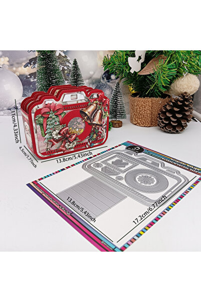 Choice Camera Album Alinacutle Camera Album Metal Cutting Die Cut for Christm...