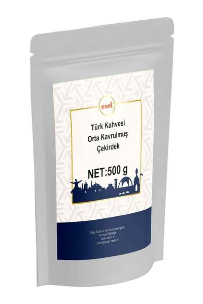 EZEL Medium Roasted Turkish Coffee Bean 500Gr - Zipper Packaging