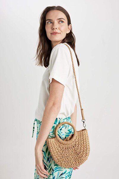 DeFacto Women's Straw Handbag B9045Axns