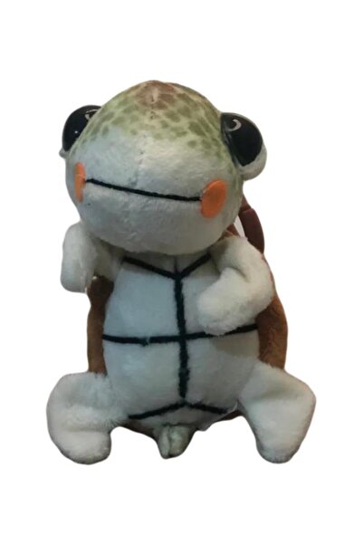 SELAY TOYS سلسلة مفاتيح من القطيفة على شكل سلحفاة باللون البني 1536