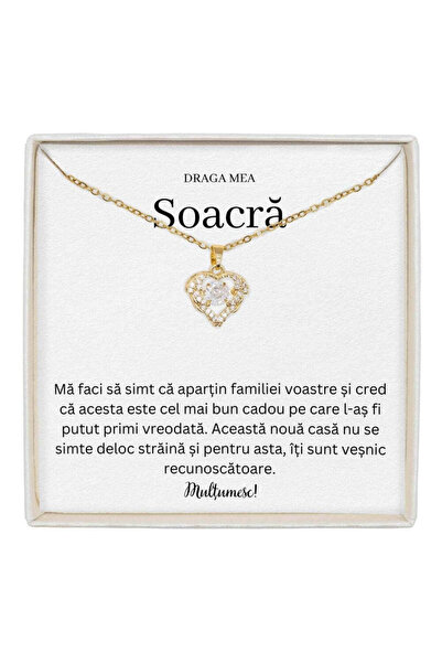 The Jewel Heart Bijuterie In Forma de Inima pentru Soacra Ta, Cadou Special P...