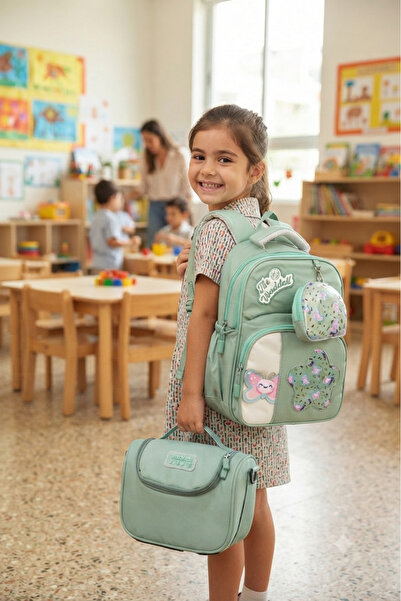 CANLOOR Waddell 2-Piece Kindergarten Set Twill Kindergarten Bag and Lunch Box...
