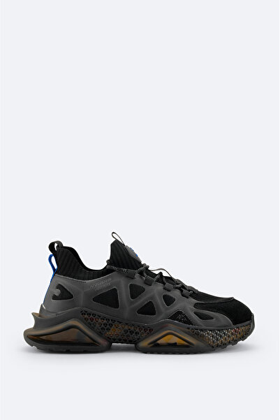 Avva Men's Black Flexible Sole Sneaker A32Y8001