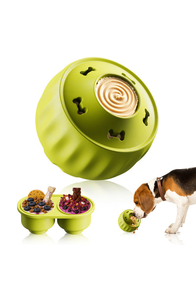Choice Green 1ball 1trays Interactive Dog Toys for Boredom - Dog Treat Molds ...