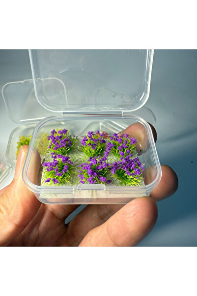 Choice Purple 6pcs/ Box Model Mini Flower Clusters for Micro Landscape, Simul...