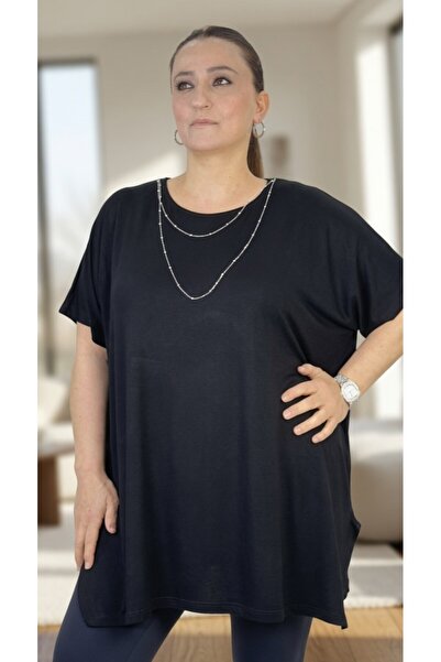 yagmurberen Necklace Accessoried Cycle Collar Collar Short Sleeves Loose Cut ...