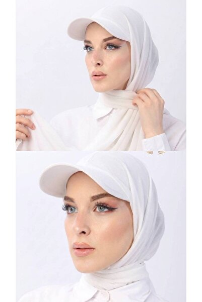 ALDAIYR 2-Hat Bonnet Ready-To-Wear Shawl Hijab Sandy