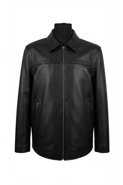 asus deri Owen - Genuine Leather Shirt Collar Men's Jacket