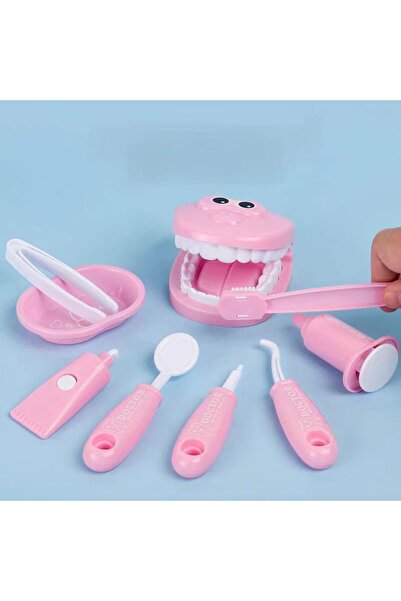 choice2 Pink Early Education Toy Set Oral Brushing Practice Toy Little Doctor...