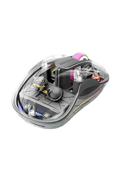 Choice4 gray Notebook Luminous Transparent Mouse Wireless Bluetooth Three-Mod...