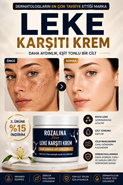 Rozalina Rise Leke,giderici Koltuk Altı-diz-dirsek Ve Bikini Bölgesi Cilt Bey...