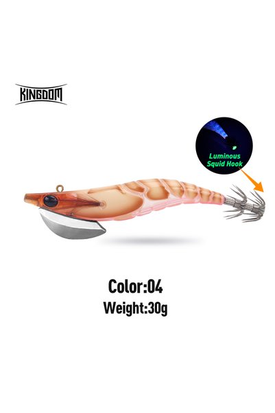 Choice KINGDOM 3.0 30g Color 04 Kingdom Egi Squid Bait Artificial Jigging Lur...