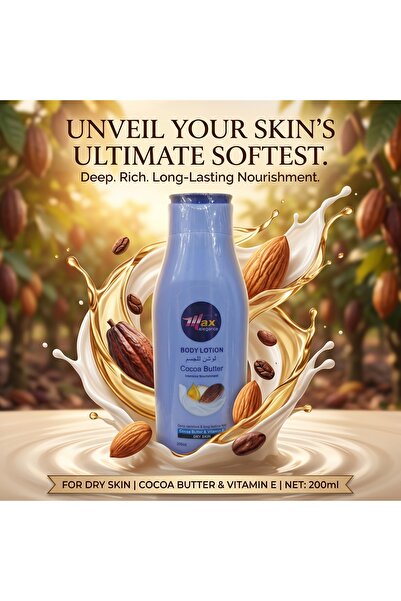 max elegance Max Elegance Cocoa Butter & Vitamin E Body Lotion for Dry Skin 2...