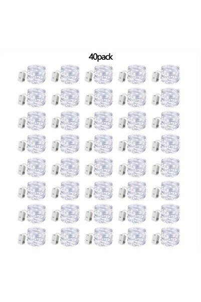 Choice 4PC 2M20LED White 4/10/40PC Christmas LED Battery String Lights, Water...