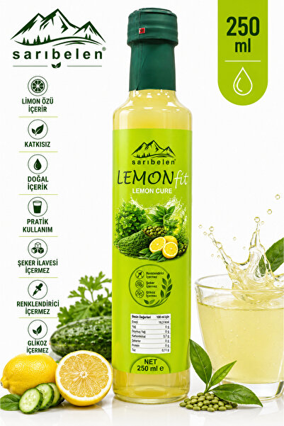 sarıbelen Lemon Fit 250 ml | Lemon Cure | Limon Şurubu Mix | Detoks Şurubu | ...
