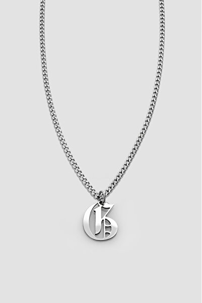 UKHWD SUPPLY Gothic Letter g Necklace - 316L Steel Ka1105Gm