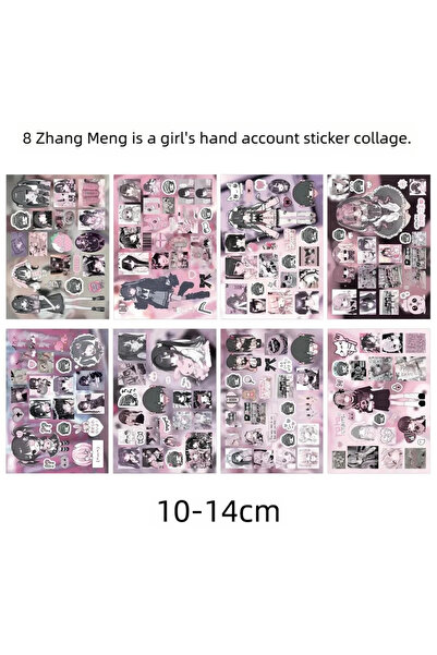 Choice 8PC Mix 8 Cute Japanese Stickers for Cute Girls Ancient Soft Cute Cart...