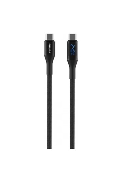 Philips PHİLİPS DLC4582C/00 240W USB-C to USB-C Örgülü Hızlı Şarj Kablosu 1,2...