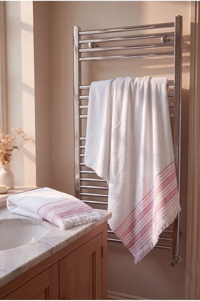 Vintero Home 100% Cotton 2-Piece Towel Set - Face and Bath Towels (50X90 + 70...
