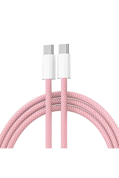 Choice 1m Pink 60W USB C to Type C Color Cable For iPhone 15 PD Fast Charging...