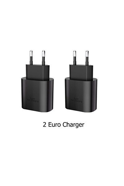 Choice EU Euro PD charger 2PCS USB C 25W Fast Wall Charger with USB C to Type...