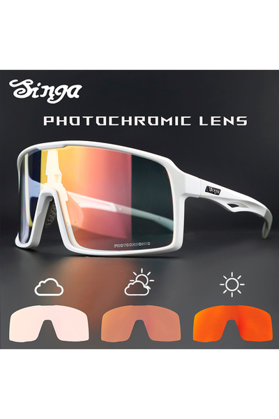 Choice3 With BOX 09 Photochromic Cycling Glasses Singa Cycling Sunglasses UV4...