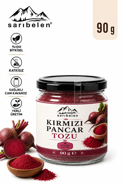 sarıbelen Kırmızı Pancar Tozu 90 g Katkısız