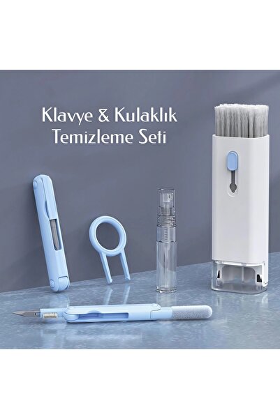 Go İthalat 7'si 1 Arada Çok Fonksiyonlu Klavye Temizleme Fırçası