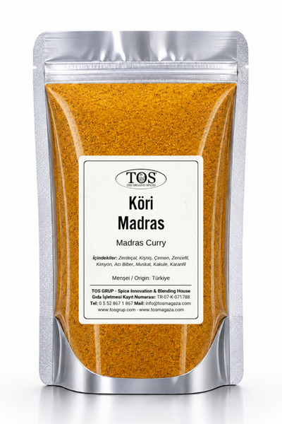 TOS The Organic Spices Köri Madras 100 gr Madras Curry Powder - Premium Quali...