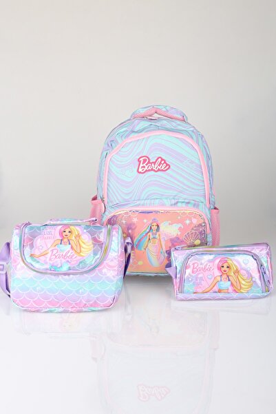 Barbie x Dekomus Lisanslı Deniz Kızı Rüyası Koleksiyonu Okul Çantası,Termoslu...