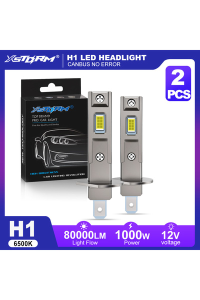 Choice مصابيح أمامية LED طراز H1 XSTORM H1 بتقنية Canbus عالية الطاقة، إضاءة ...