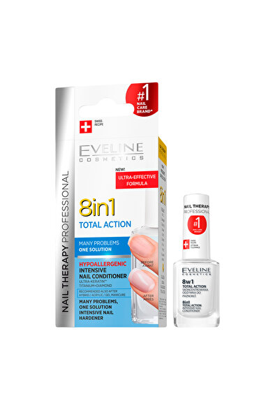 Eveline Cosmetics Eveline titanium+diamond nail strengthener therapy- milk co...