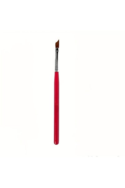 Choice Red Half Moon Curved Edge Nail Art French Manicure Brush for Petal Pai...