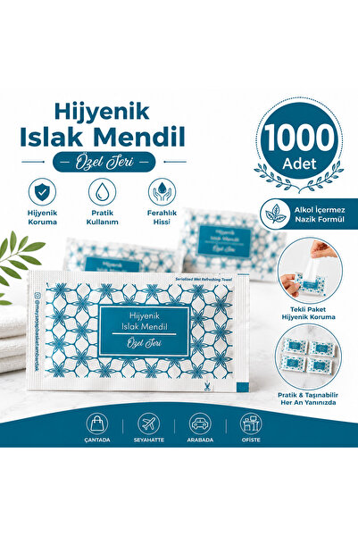 maycup Tekli Islak Mendil (TEK KULLANIMLIK) 6cm*10cm - 1000adet