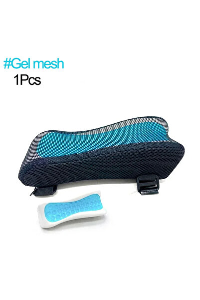 Choice 1pcs-gel grid 1Pair Chair Armrest Cooling Gel Cushions Elbow Pillow Pr...