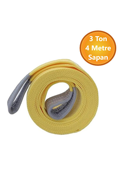 NUBLADO Vinç Sapan Polyester Spanzet 3 Ton 4 Metre Sarı Sağlam Yük Kaldırma T...