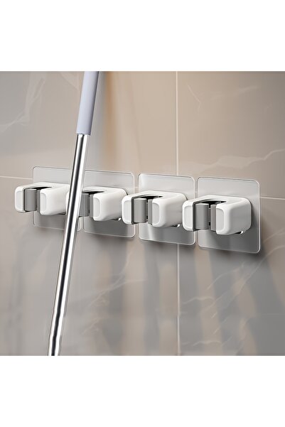 Choice 4PCS 4PCS Drainage-Free Wall-Mounted Mop and Broom Holder - Powerful P...