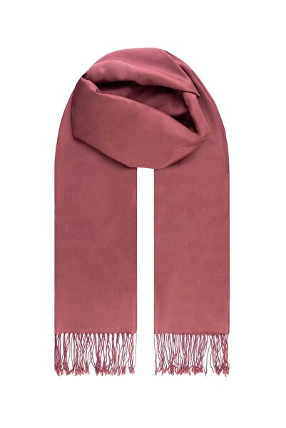 Silk and Cashmere Gül Kurusu El Dokuması Saf İpek Şal 70x180 cm