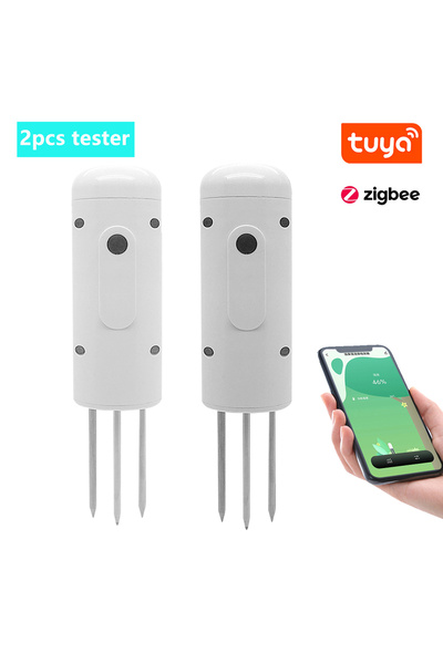 Choice1 2pcs Moisture Meter Tuya Zigbee Wireless Soil Intelligent Temperature...