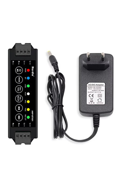 Choice EU plug Herdio 4-Way Home Power Amplifiers Audio Bluetooth & Aux Mini ...