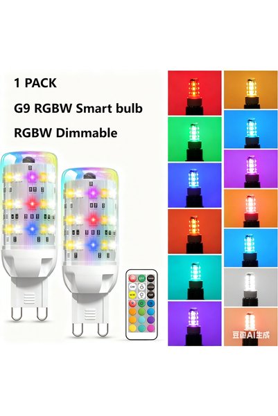 Choice 1 Pack G9 Smart Led G9 LED Color Changing Light Bulb with Remote,Warm ...