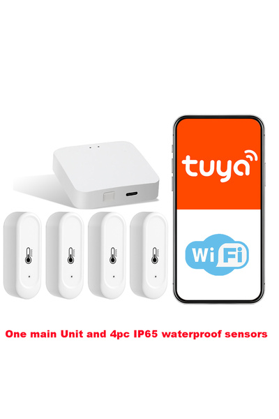 Choice3 R4 With 4 Sensors Weather Station RF433 Wireless Thermometer Kit WIFI...
