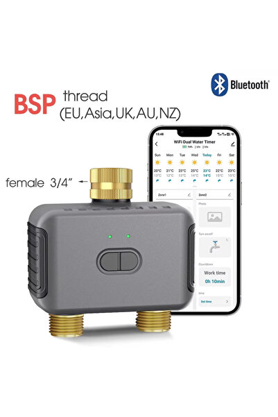 Choice3 Bluetooth BSP Brass Tuya Smart Zigbee Dual-channel Irrigation Control...